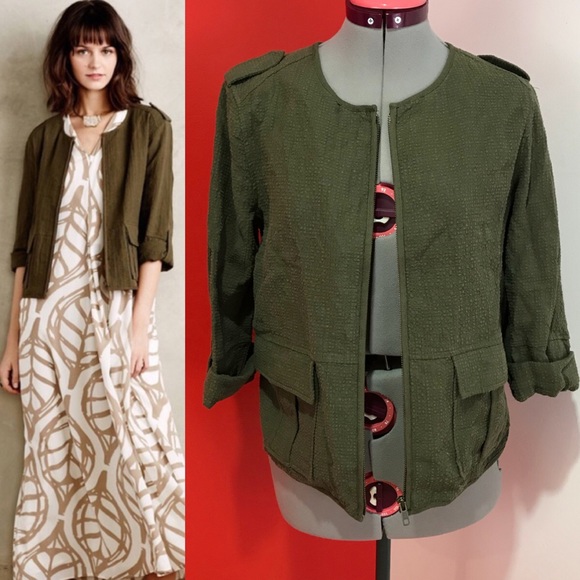 Anthropologie Jackets & Blazers - NWOT Anthropologie Sanctuary Cropped Cargo Jacket